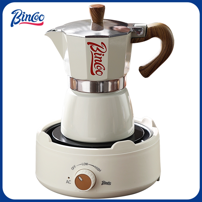 Coffee Equipment Espresso - وعاء Bincoo Moka وموقد كهربائي كومبو