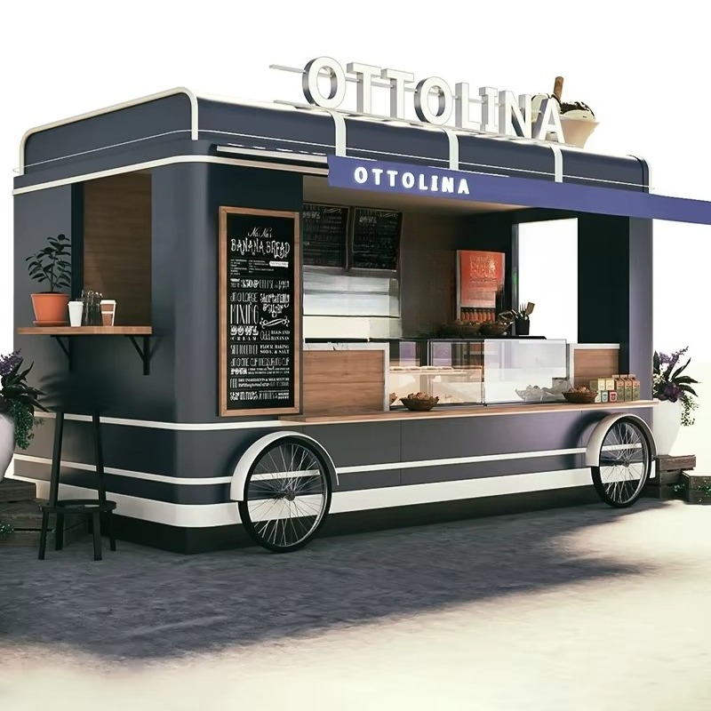 Coffee Equipment Germany - مقطورة طعام الدونات المجهزة بالكامل حسب
