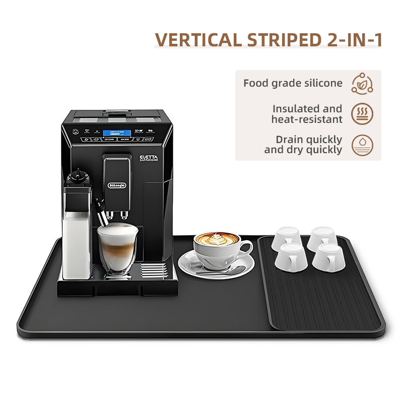Coffee Equipment Tray - حصيرة سيليكون لآلة القهوة، صينية لتصريف