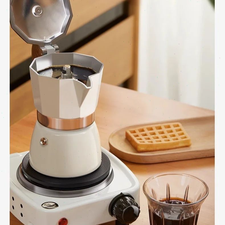 Coffee Equipment Espresso - وعاء موكا مستدير القاع صمام واحد