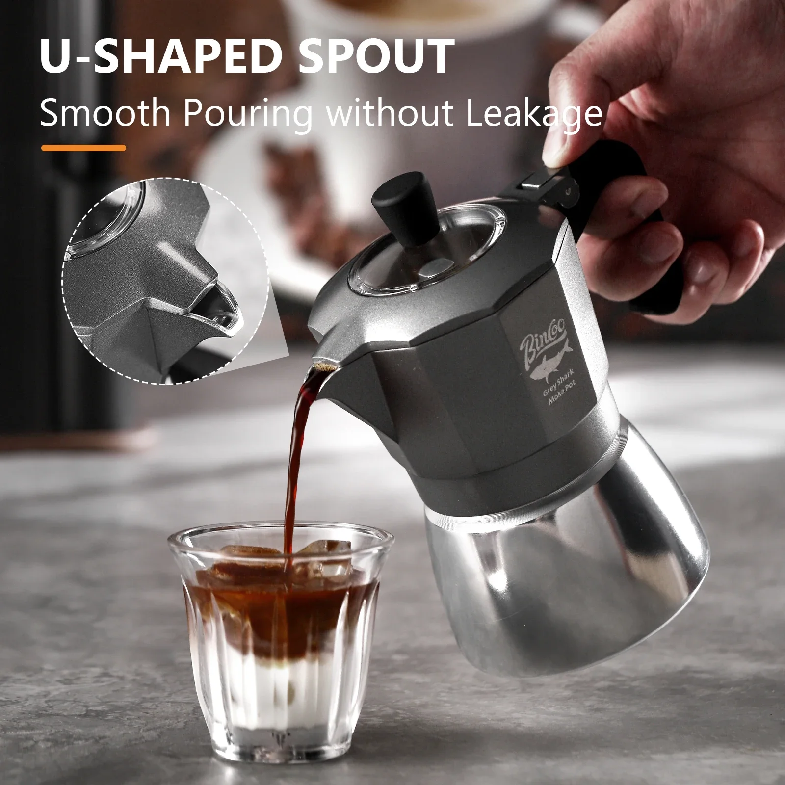بينكو وعاء موكا بسعة كوبين بصم - مراجعة Coffee Equipment Espresso وسعره