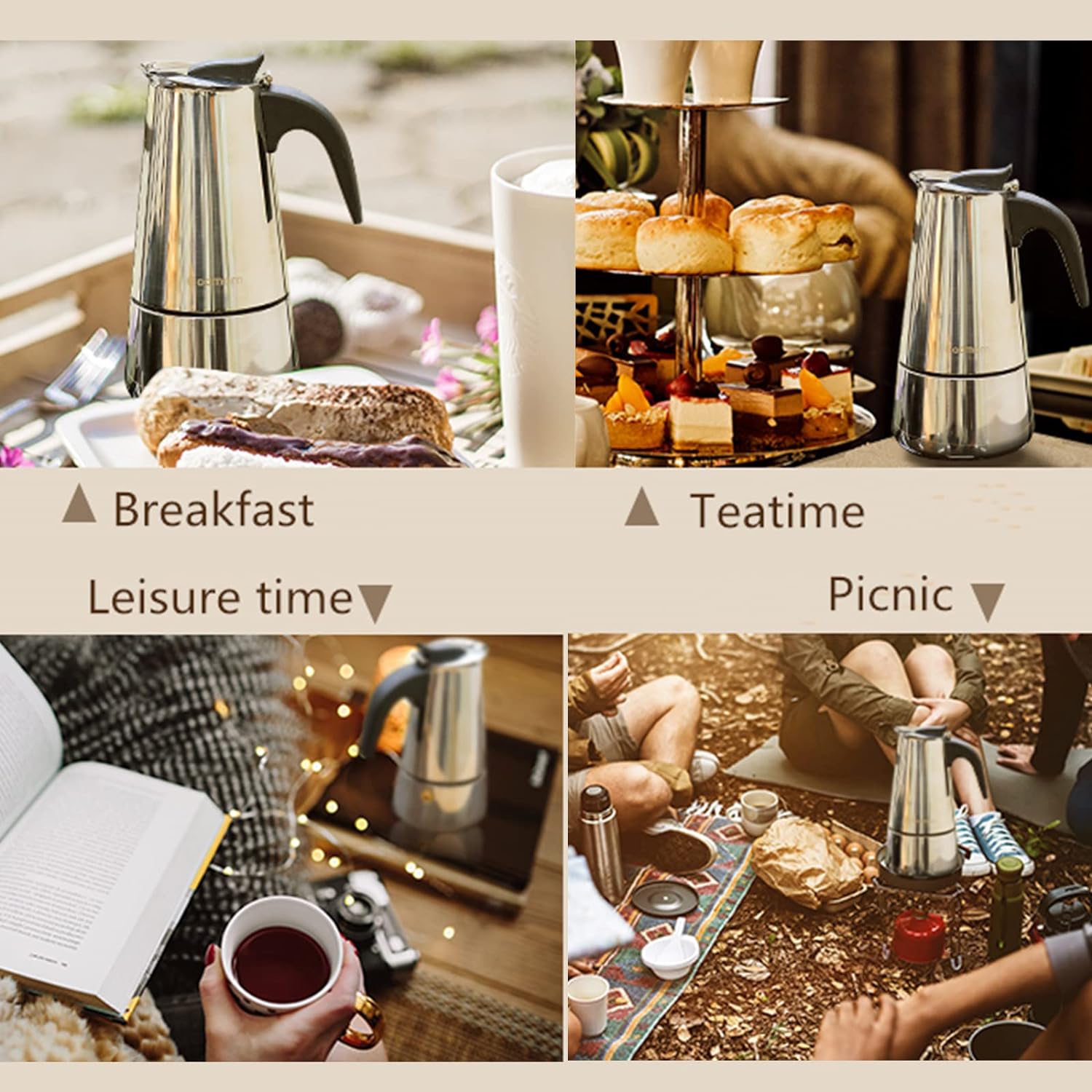 4/أكواب-ماكينة صنع قهوة موكا - مراجعة Coffee Equipment Espresso وسعره