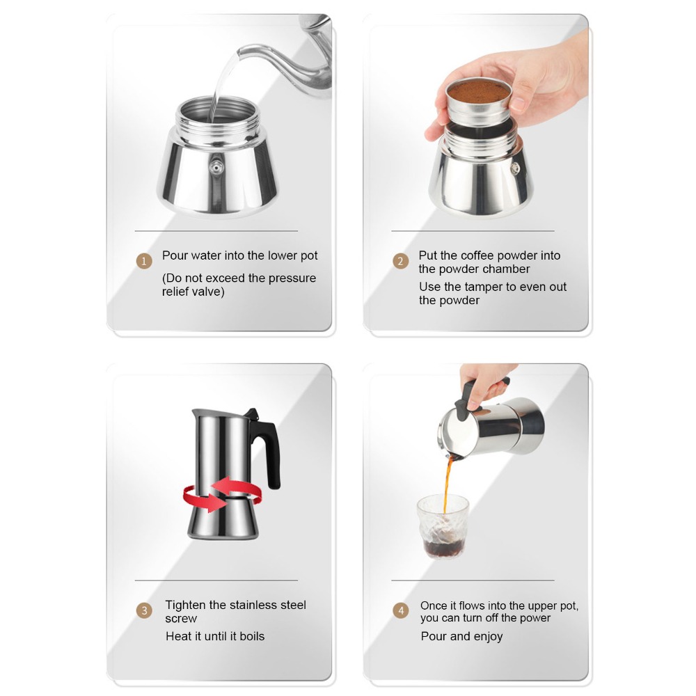 وعاء موكا من الفولاذ المقاوم ل - مراجعة Quality Coffee Equipment وسعره